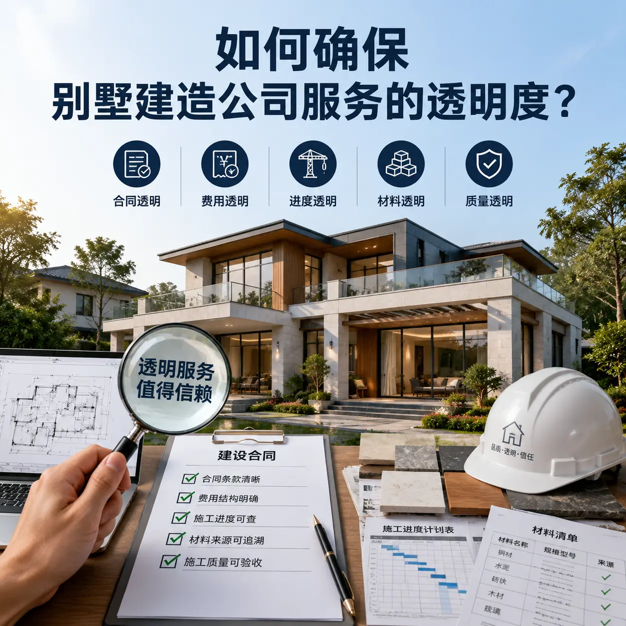 在 息烽 如何确保别墅建造公司服务的透明度？