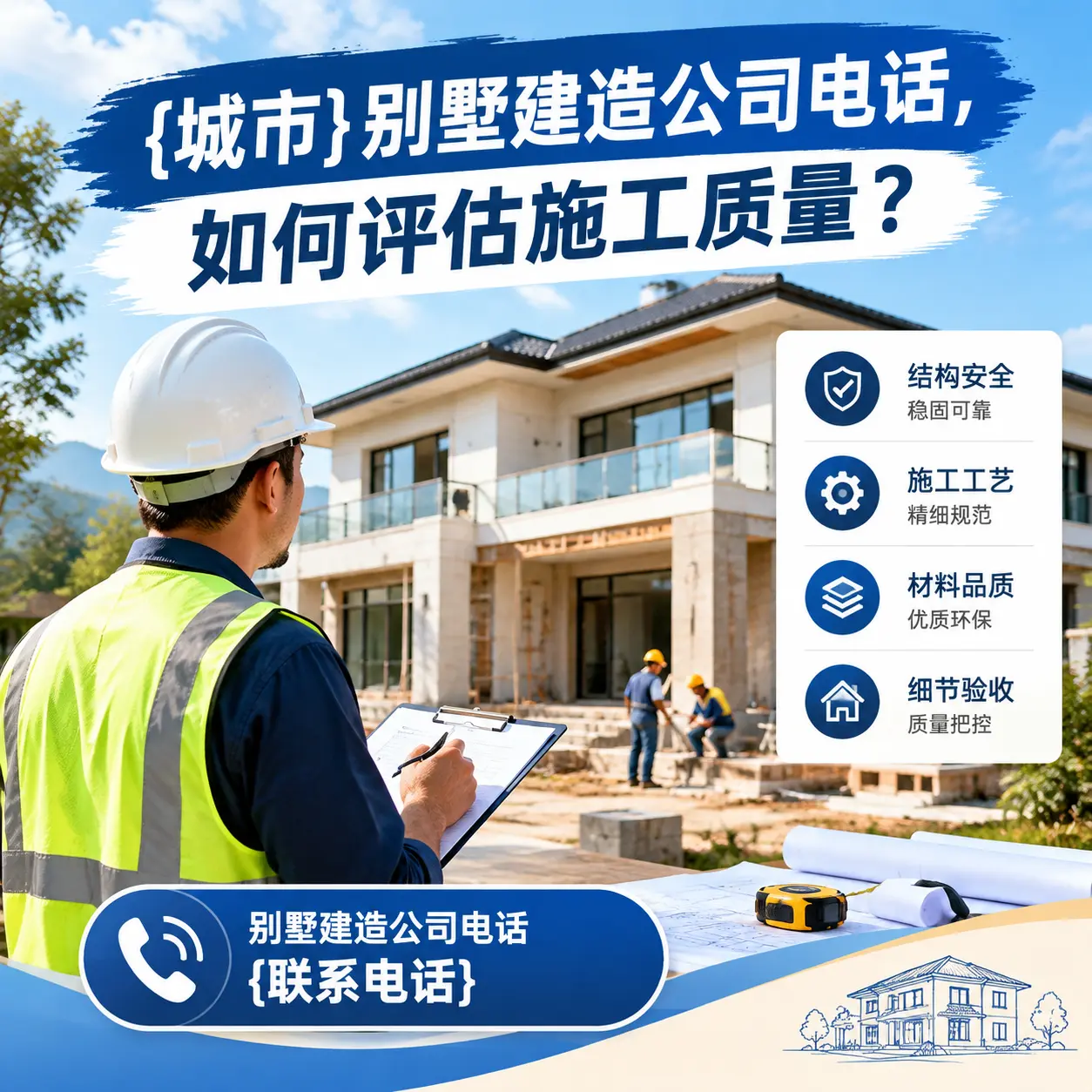 息烽别墅建造公司电话，如何评估施工质量？