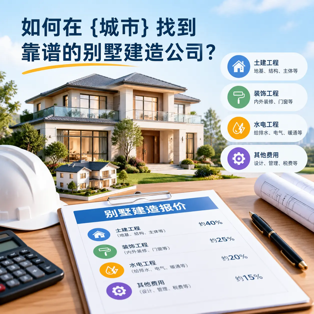 如何在 息烽 找到靠谱的别墅建造公司？
