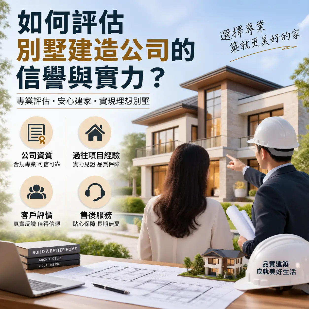 如何评估 息烽 别墅建造公司的信誉与实力?