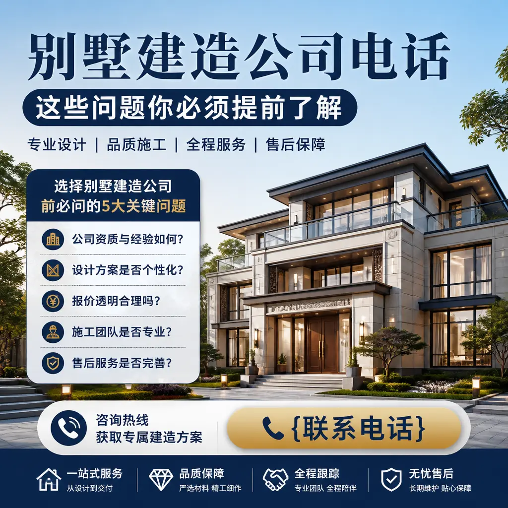 息烽别墅建造公司电话，这些问题你必须提前了解