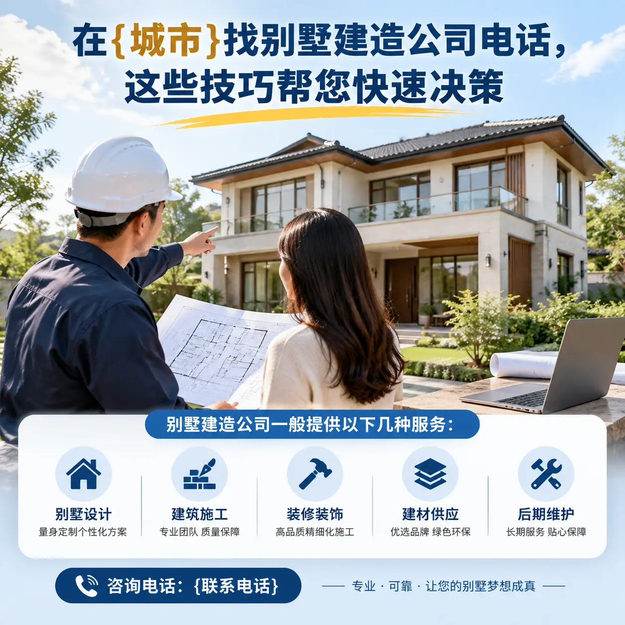 在息烽找别墅建造公司电话，这些技巧帮您快速决策