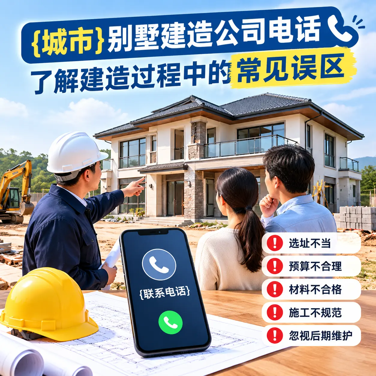 息烽别墅建造公司电话，了解建造过程中的常见误区