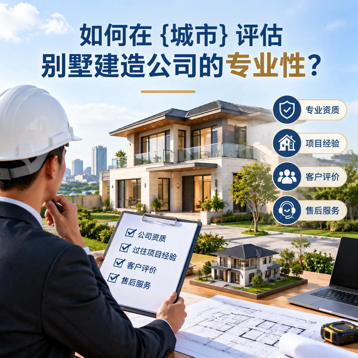 如何在 息烽 评估别墅建造公司的专业性？